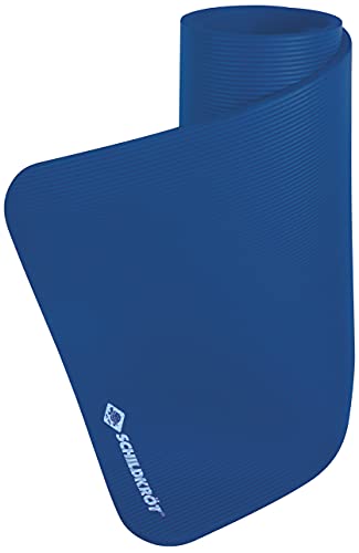 Schildkröt Fitnessmatte XL, 15 mm, 195 x 80 cm, Blau, rutschfest, optimal für größere Personen, mit Tragegurt, 960163