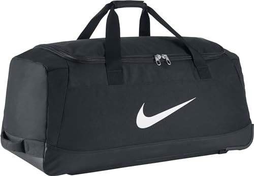 NIKE Sporttasche mit Rollen Club Team Swoosh, schwarz (Black/White), 82 x 35 x 38 cm, 120 Liter, BA5199-010. MISC