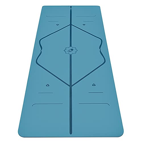 LIFORME Yogamatte - Die Weltweit Beste Umweltfreundliche, rutschfeste Yoga Matte Mit Dem Originalen Einzigartigen Ausrichtungsmarkierungssystem - Biologisch Abbaubare Matte
