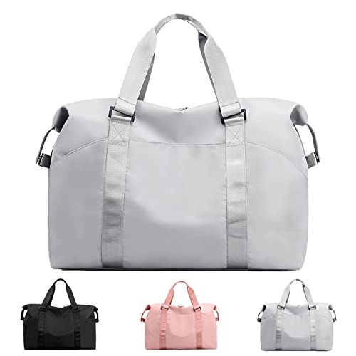 SIVENKE Sporttasche Damen / Herren mit Nassfach, Freizeit Handtasche faltbar Gym Tasche Shopping-Bag Weekender Reisetasche