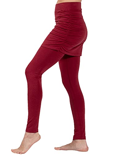 Magadi Damen Yoga-Leggings Lara mit Rock aus Bio-Baumwolle, nachhaltig und fair