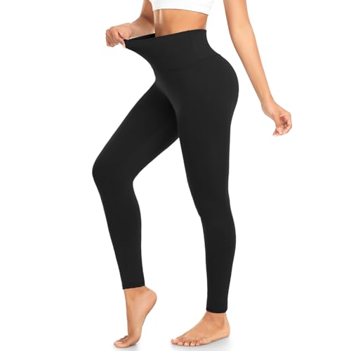 BLONGW Leggings Damen High Waist, Blickdicht Sport Leggins Elastisch Yogahose Sporthose mit Bauchkontrolle für Yoga Gym Fitness Outdoor