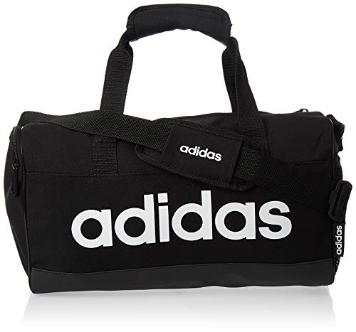 adidas Herren Linear Duffelbag, Black/Black/White, One Size