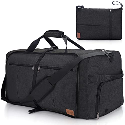 Urtala Faltbare Reisetasche für Herren & Damen, 120L Groß Weekender Übernachtungstasche mit Schuhfach, wasserdichte Handgepäck Tasche/Sporttasche