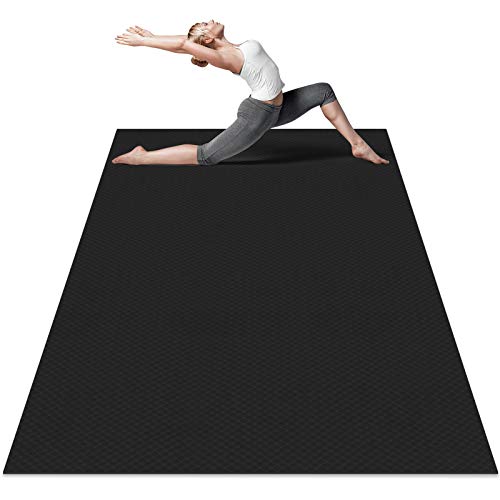 Odoland Große Yogamatte TPE für Männer und Frauen, dicke rutschfeste Übungsmatte(200 x 130 x 0,6 cm) für Home Gym, Trainingsmatte für Pilates Stretching Push-ups und Gymnastik