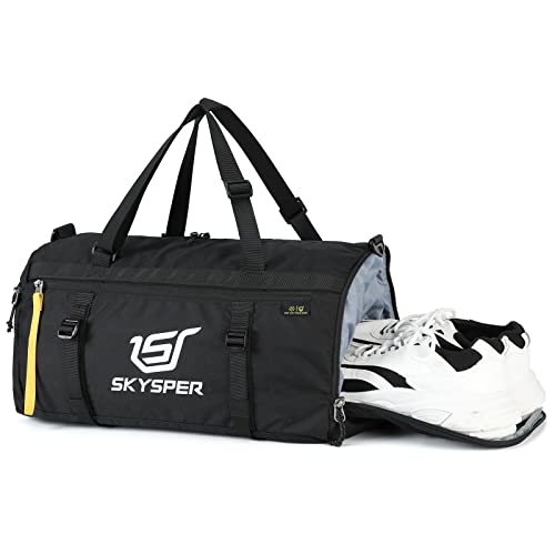 SKYSPER ISPORT 30 Sporttasche Klein Reisetasche Damen und Herren Weekender Tasche Schwimmtasche Duffle Bag für Travel Gym Training